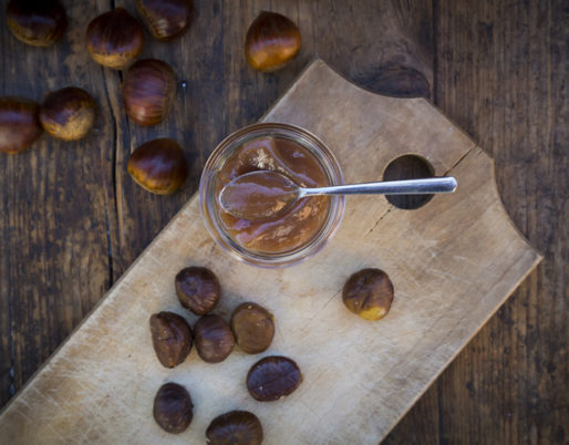 Delectable chestnut pudding recipe with a rich and creamy texture, topped with a sprinkle of cinnamon