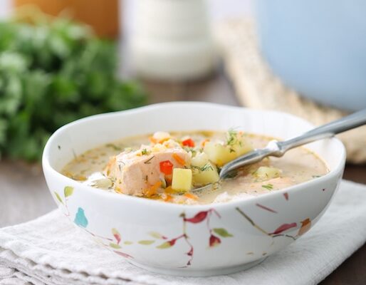 Potato and Salmon Soup